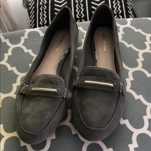 Gianni Bini Grey Alistor Suede Loafers sz 8.5